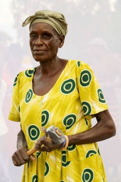 Adong Doreen (age 57) working in quarry for 32 years.