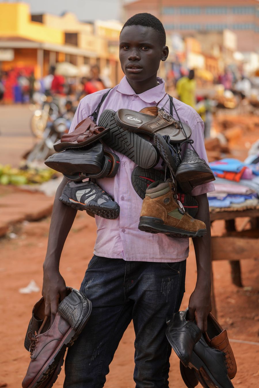 Selling Shoes: Gulu, Uganda
