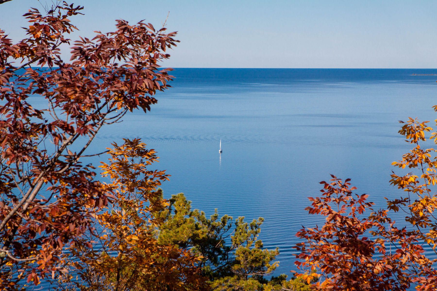 Sailboat on Lake Michigan