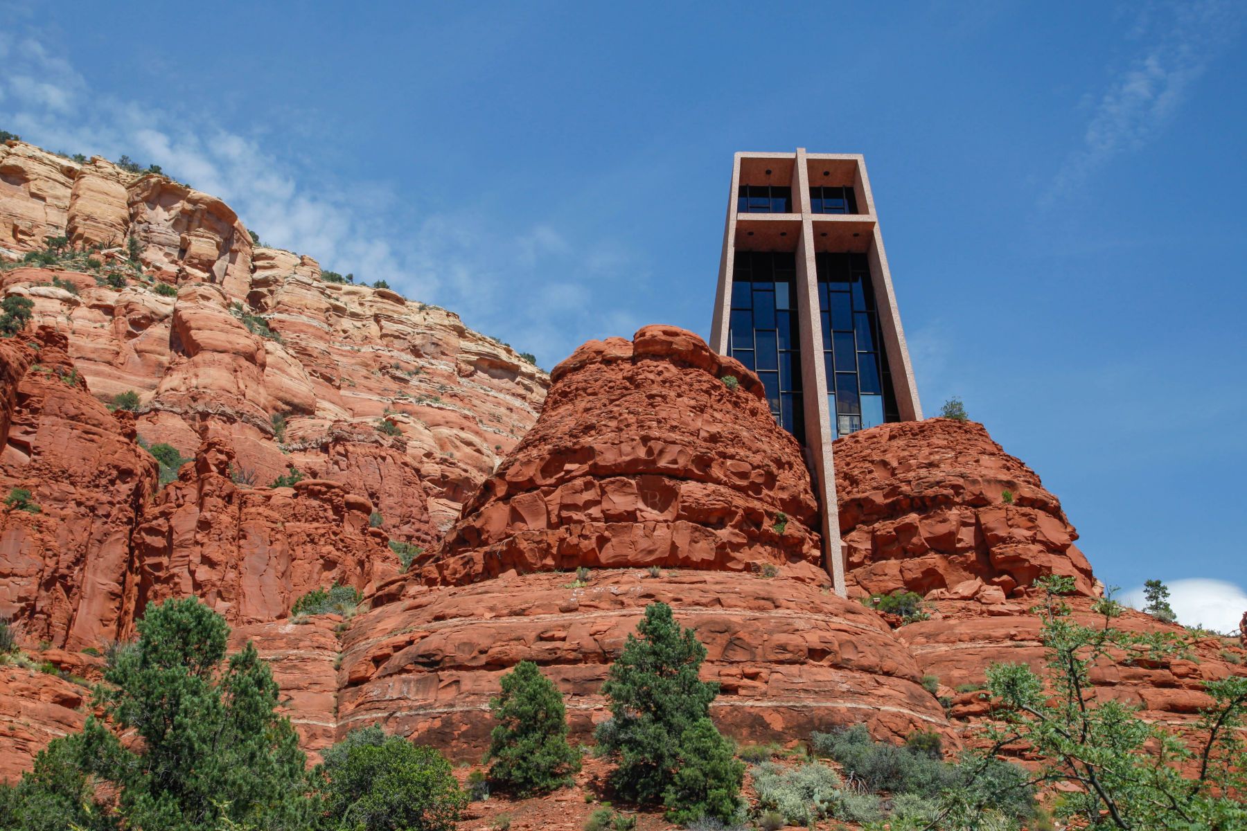The Chapel of the Holy Cross is located in Sedona, Arizona and was completed in 1956. Chapel of the Holy Cross