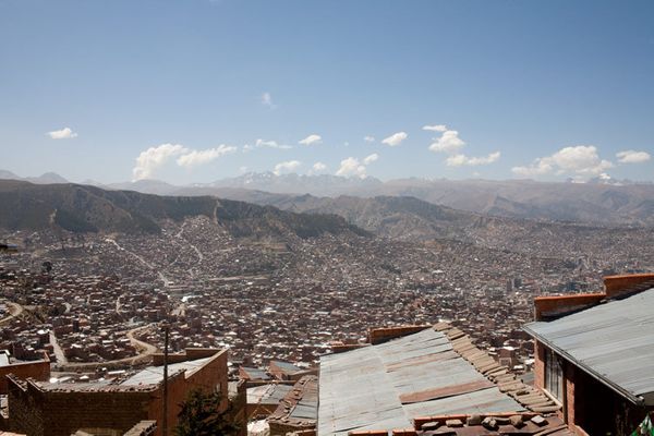 El Alto with a view of the capital La Paz