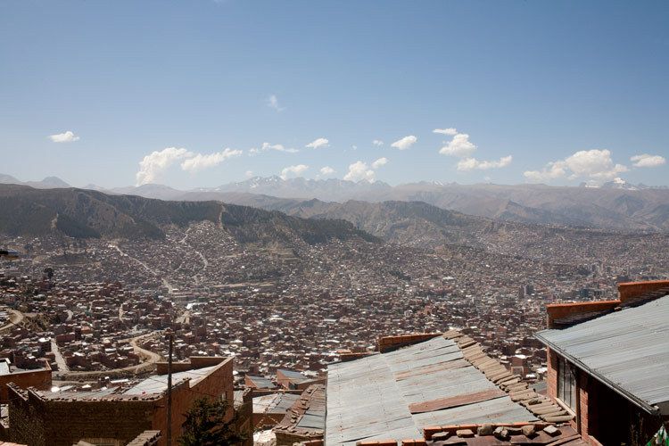 El Alto with a view of the capital La Paz