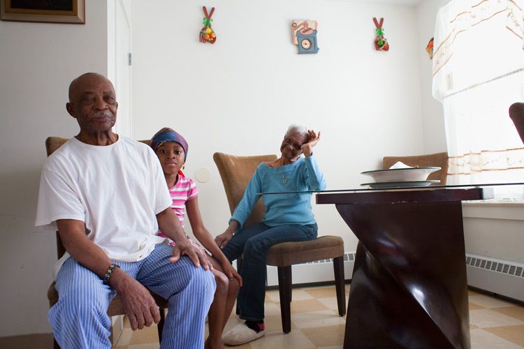 Haitian Family at home