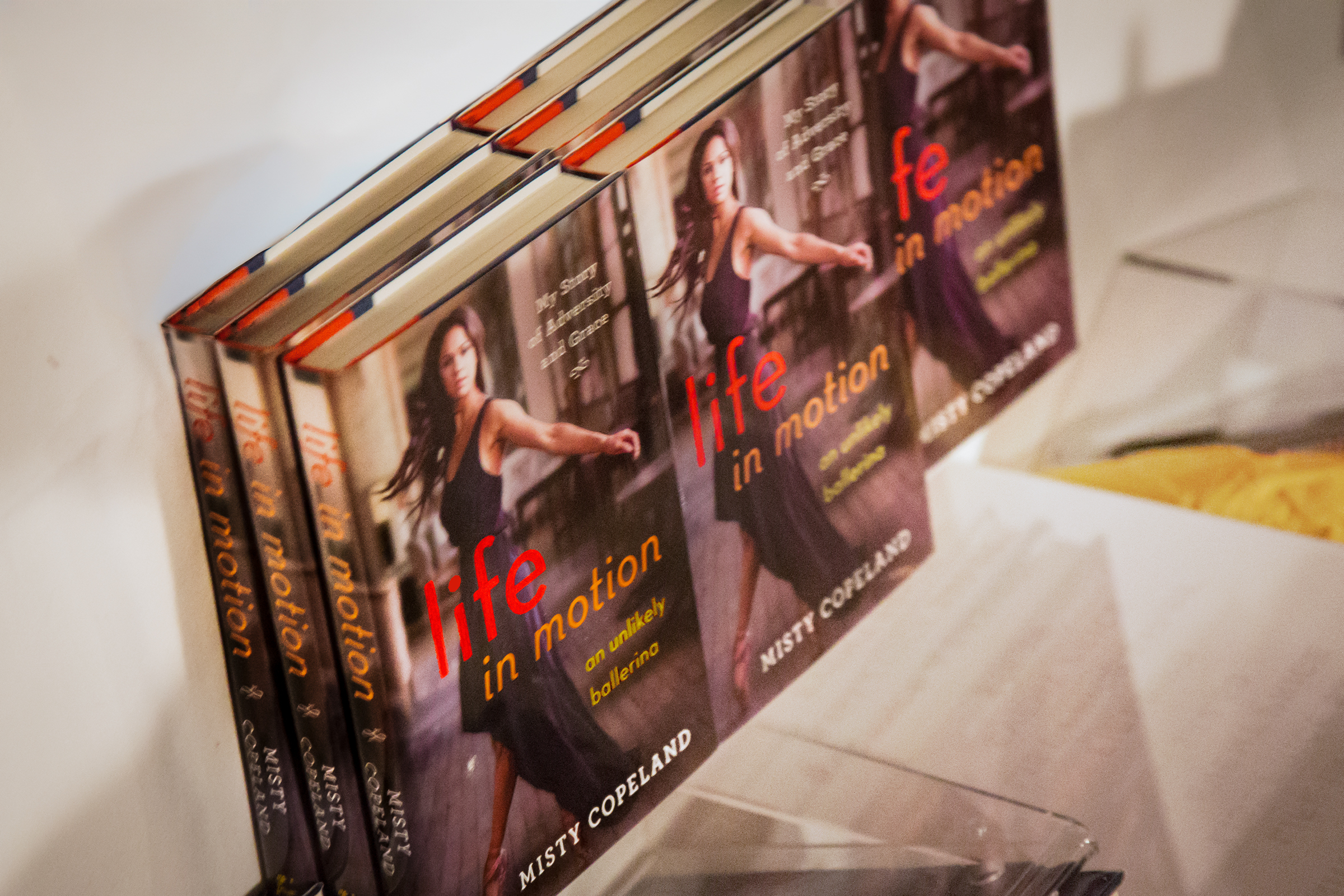 Life in Motion book display at FIT gift shop