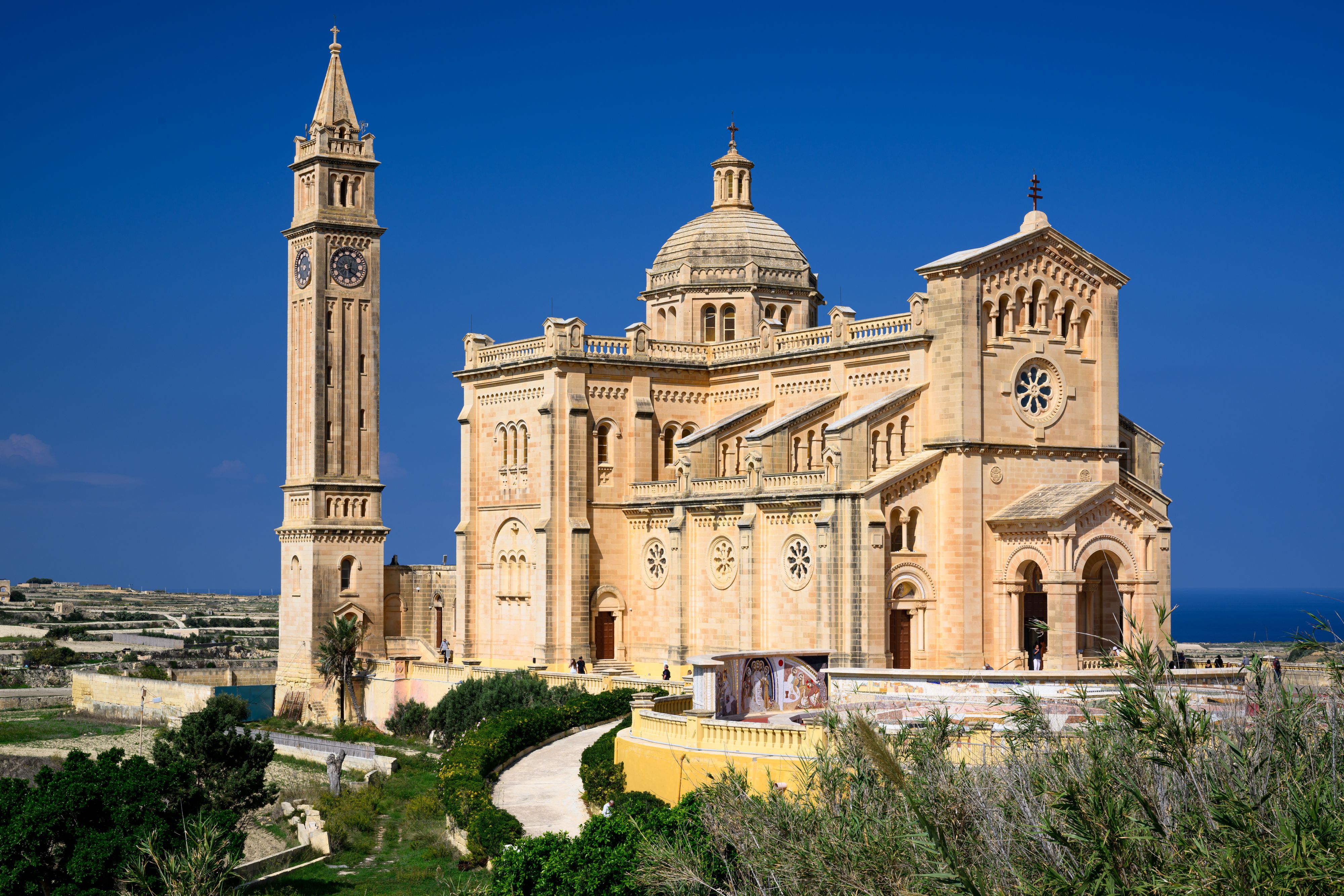 Catholic basilica in Gozo Malta