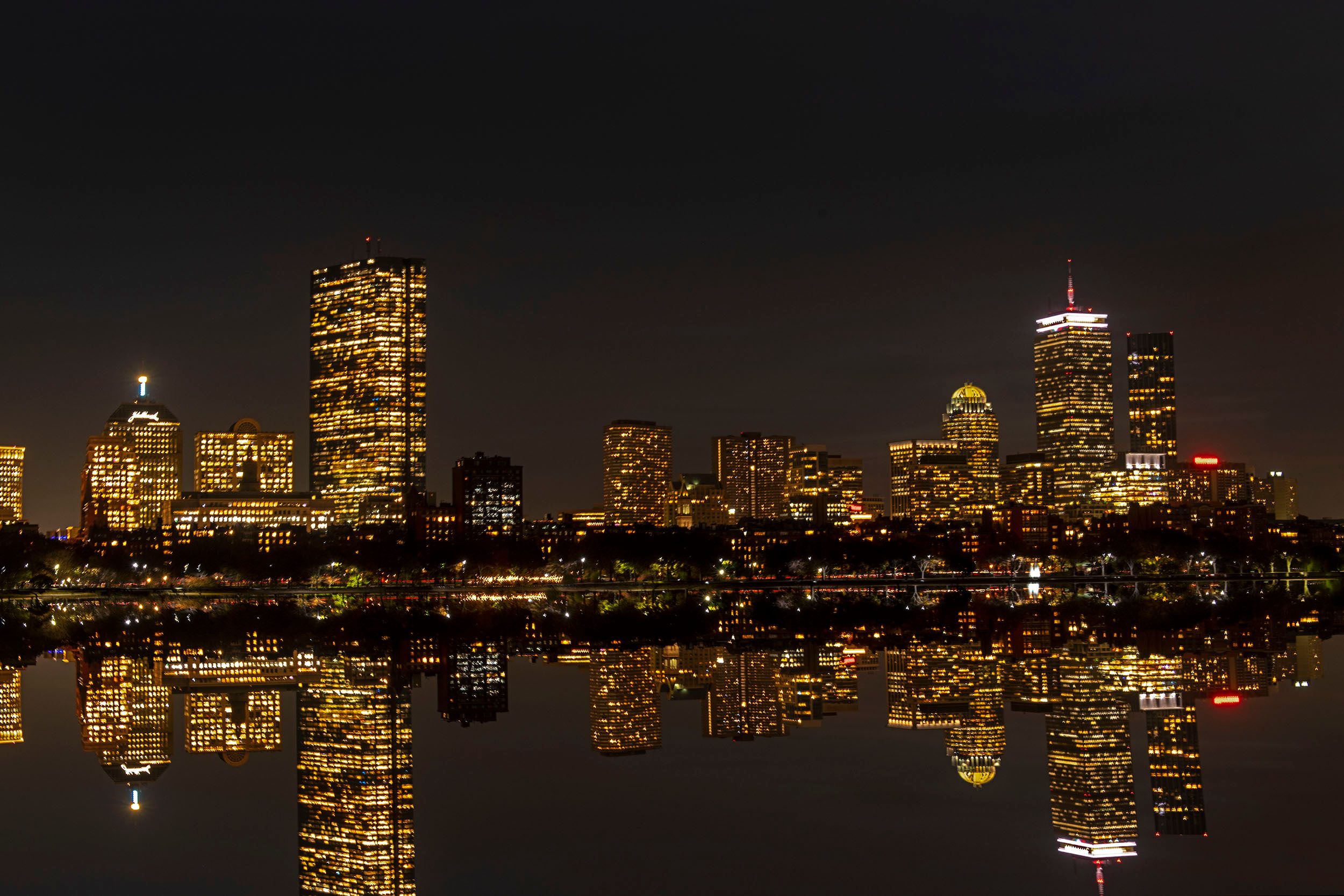 Boston Cityscape at Dusk