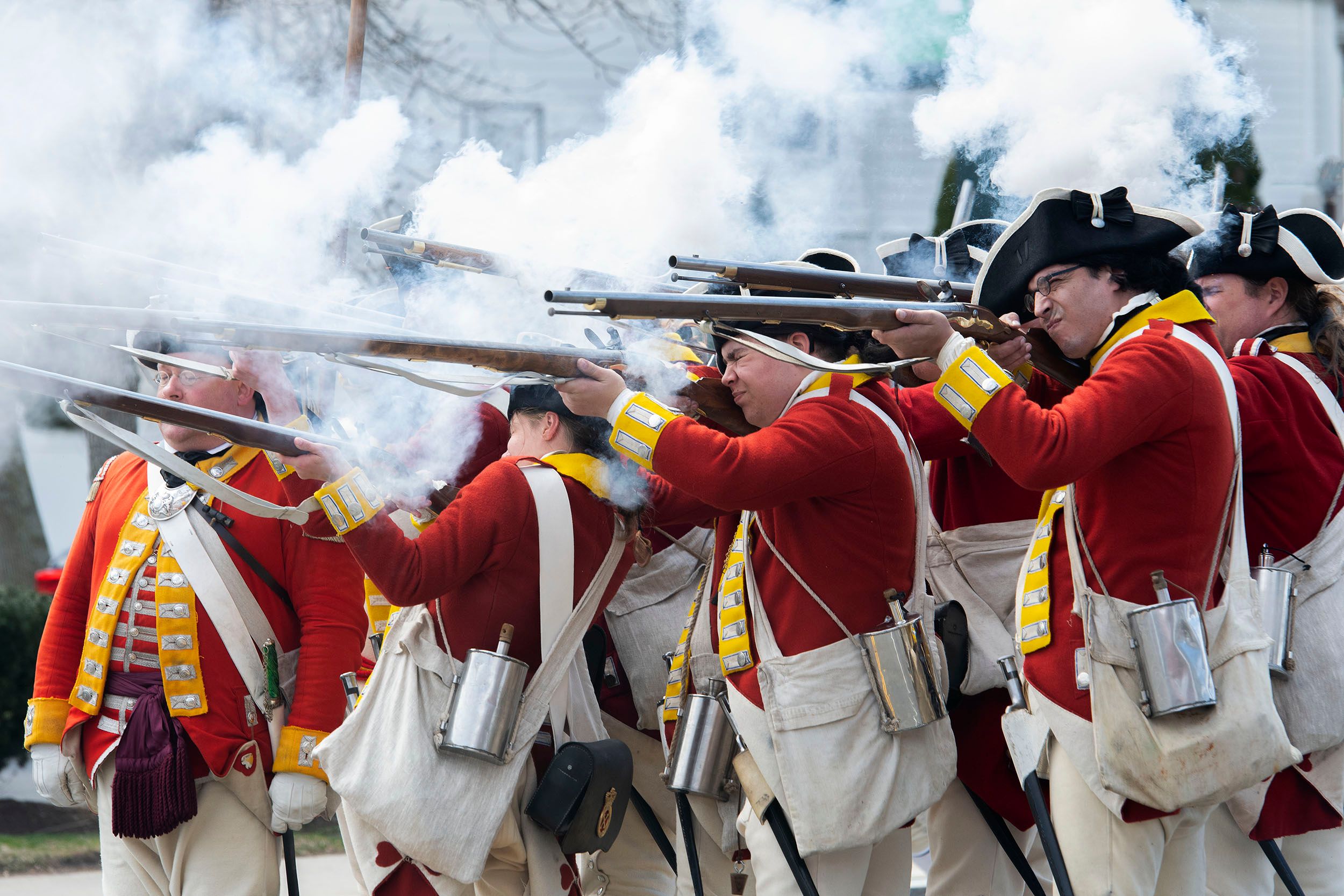 The Battle at the Old North Bridge