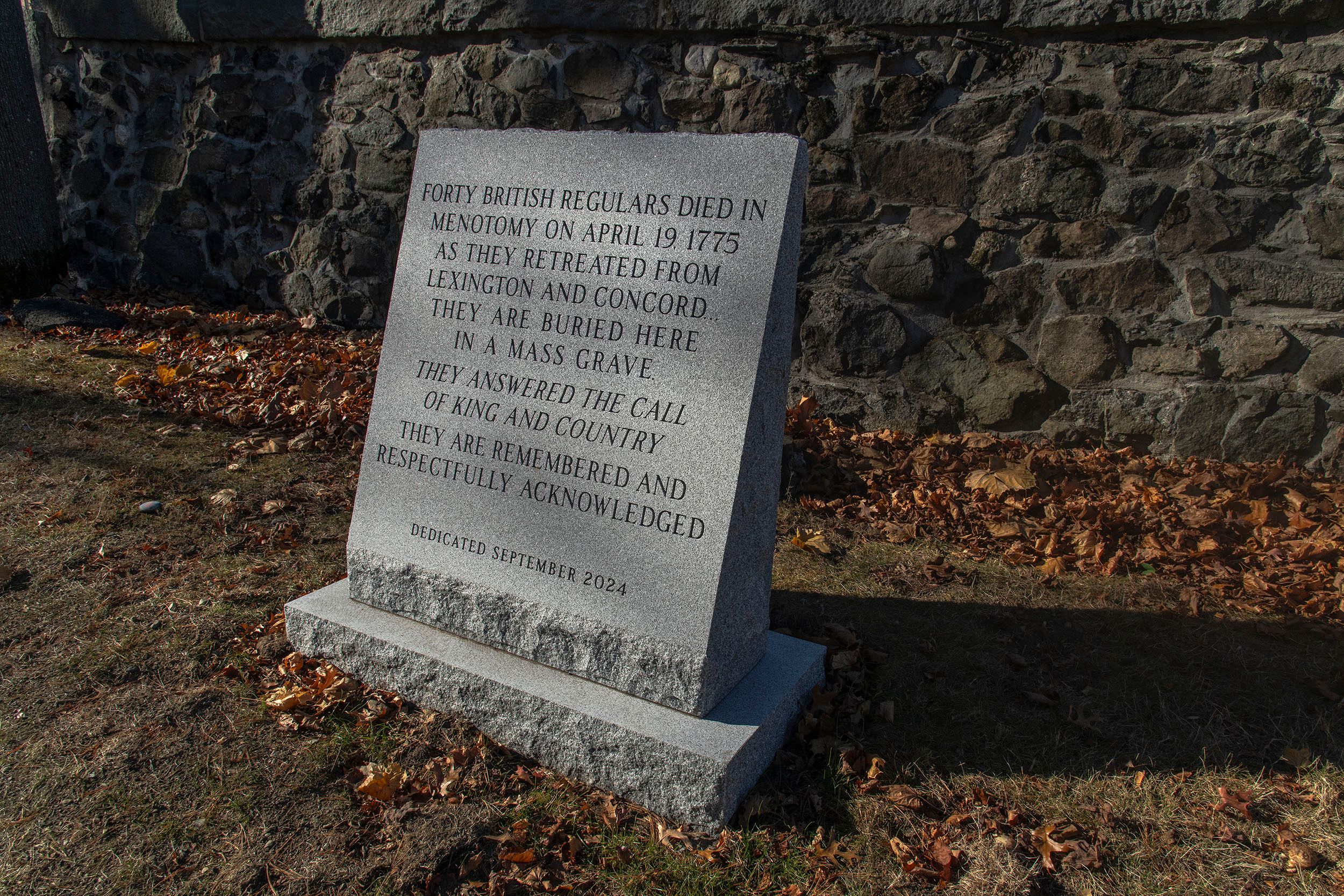 Headstone for Forty British Soldiers