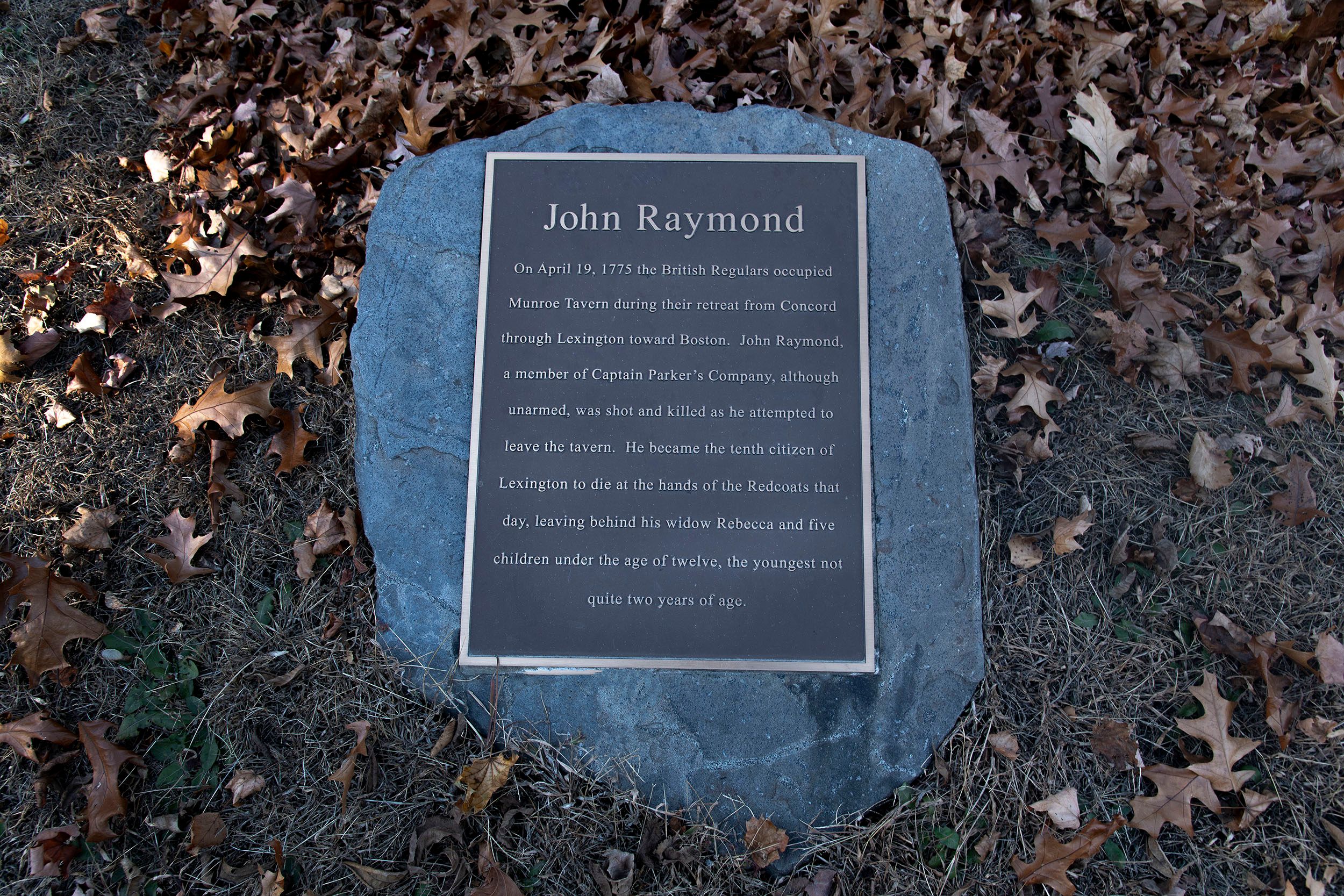Headstone for John Raymond