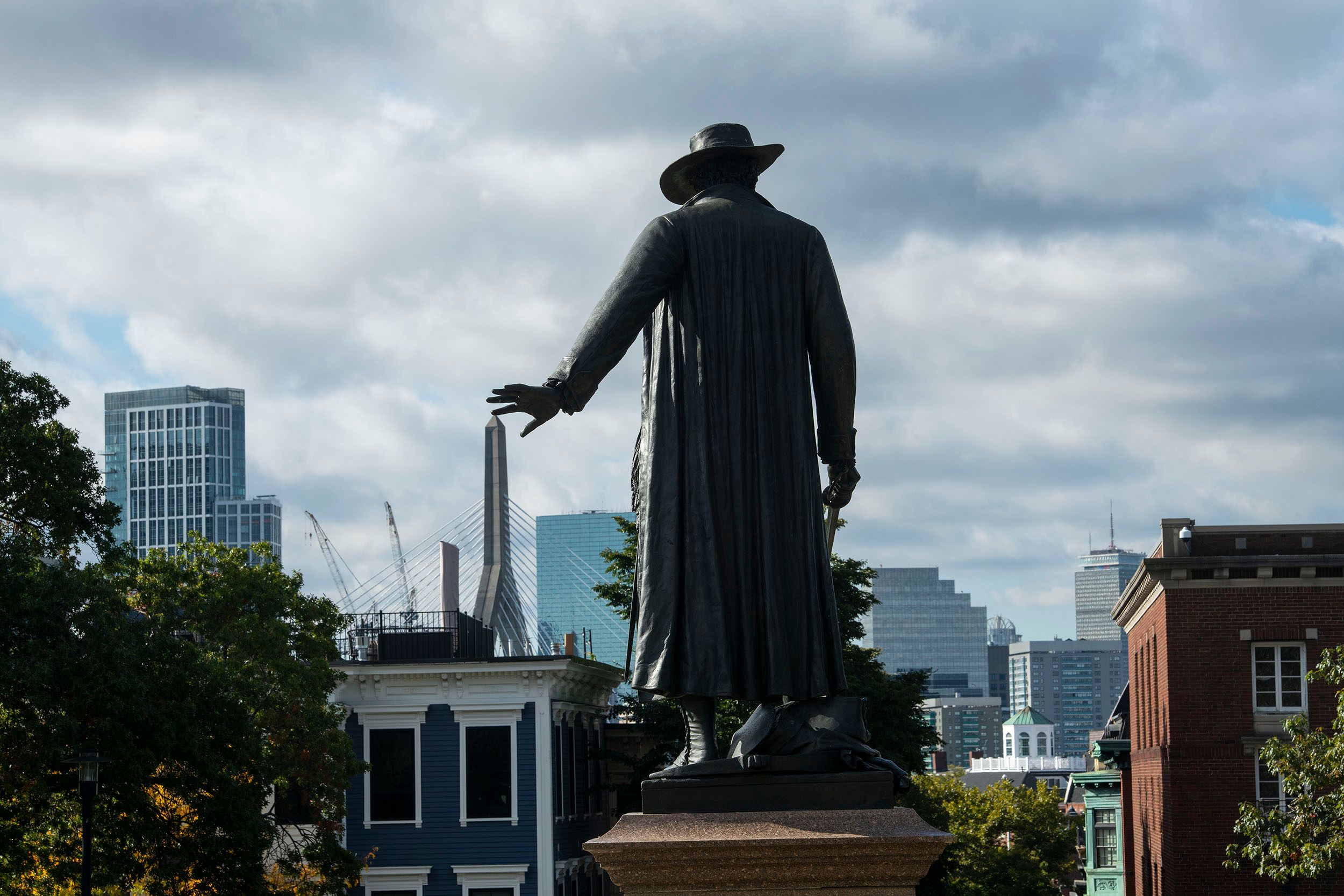 Statue of Colonel William Prescott , Bunker Hill Monumen
