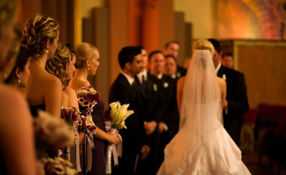 Wedding Ceremony inside the Casino Building, Catalina Island, Avalon, CA.