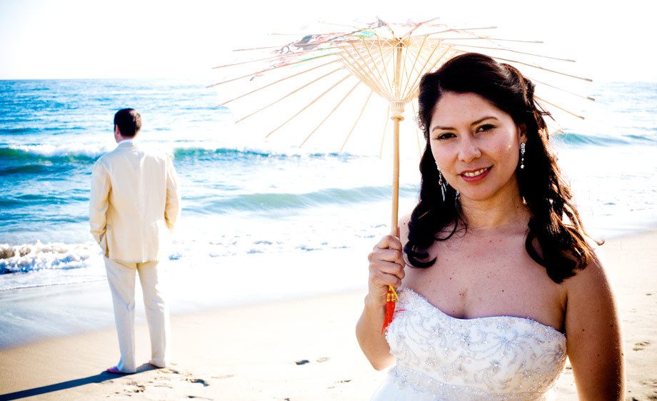 Monica and Randy on the Beach