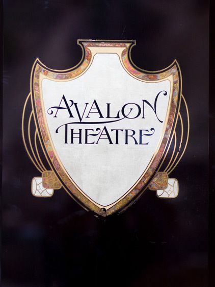 The logo of the Avalon Theatre at the Casino Building, Catalina Island, Ca.