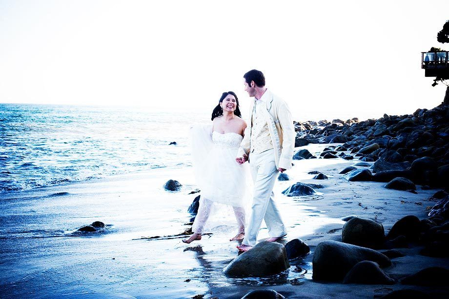 newlyweds. malibu. promontory.