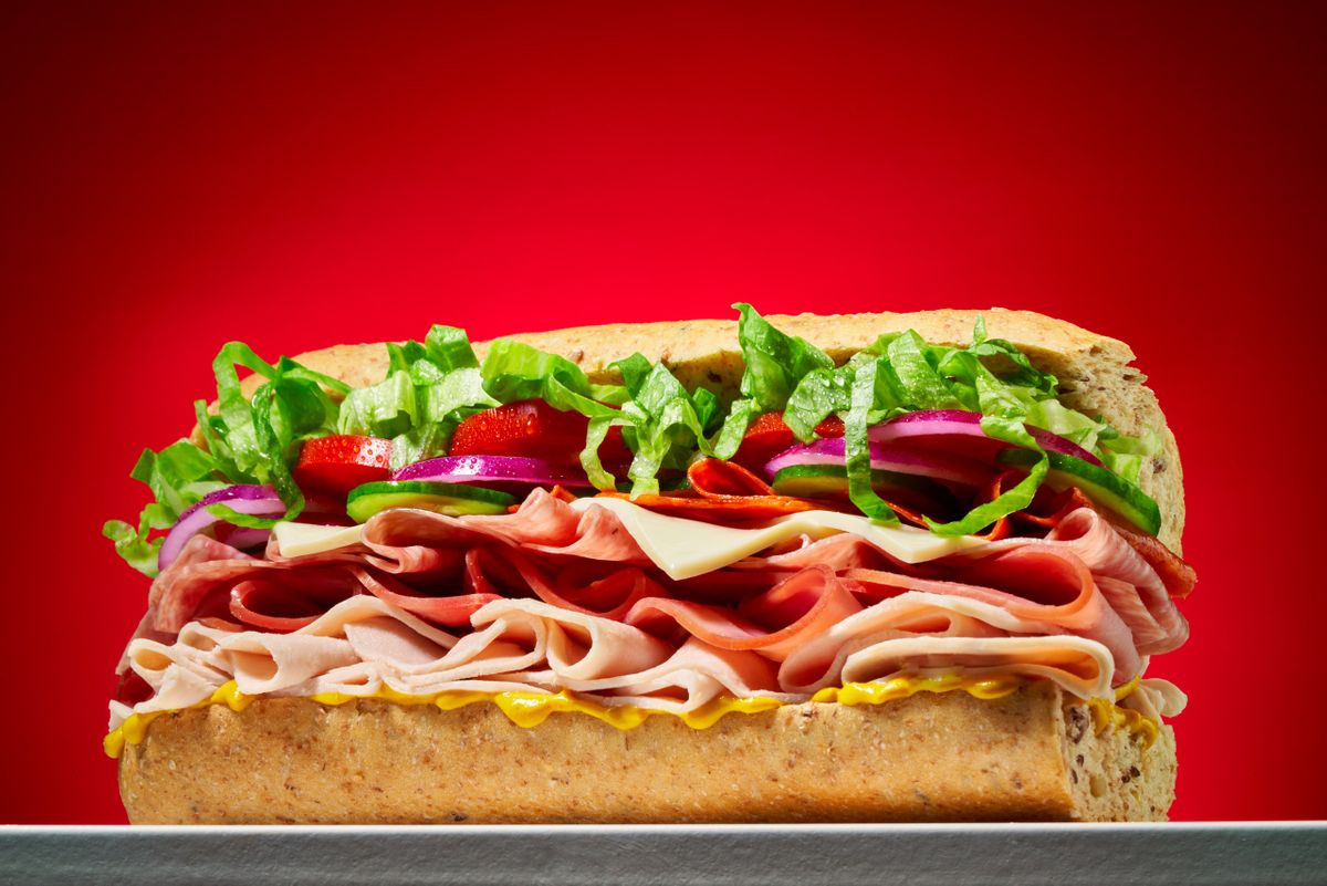 Gourmet Italian Sub Sandwich Food Photography