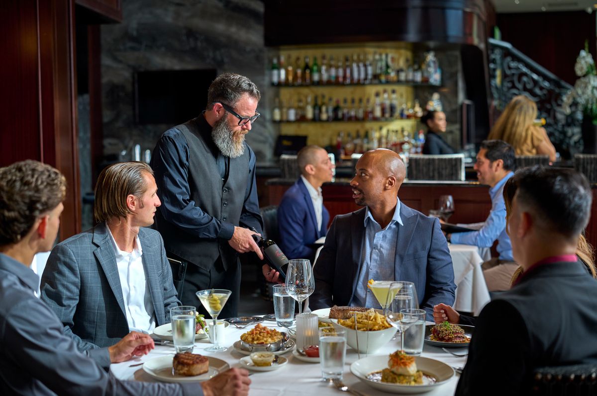 Commercial restaurant photographer corporate entertaining fine dining