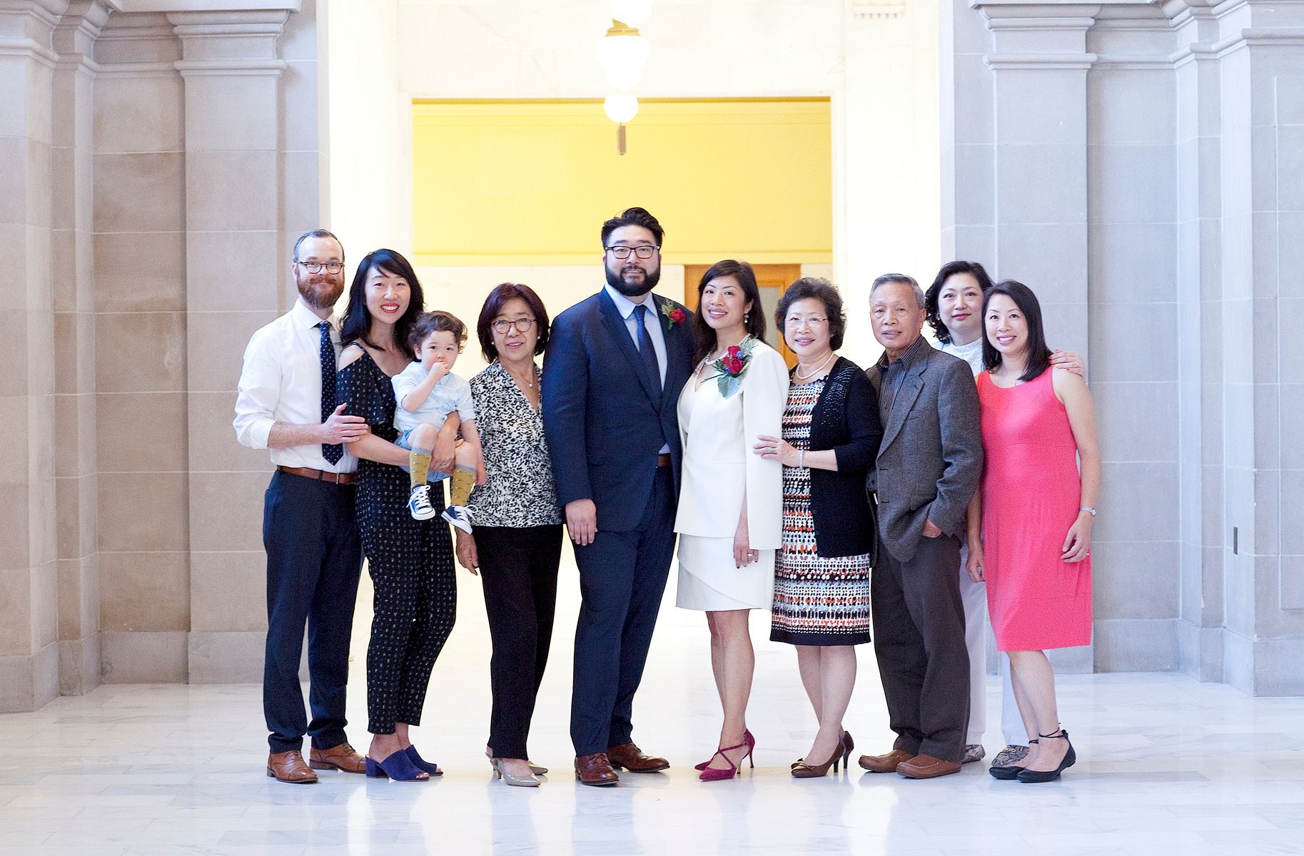 Modern  San Francisco City Hall Wedding