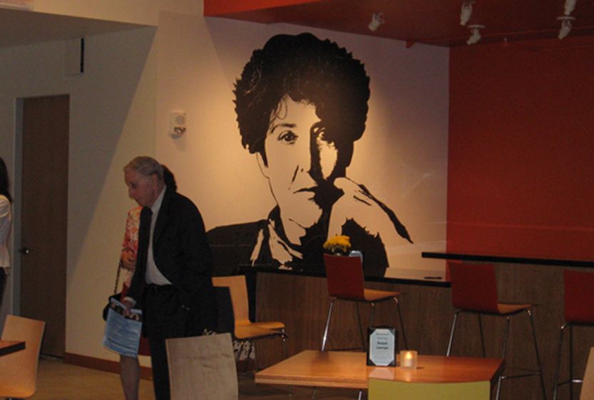 Maria Irene Fornes, Lobby Mural, Signature Theatre Center, West 42nd St, New York City Maria Irene Fornes, Lobby Mural, Signature Theatre, West 42nd St, New York