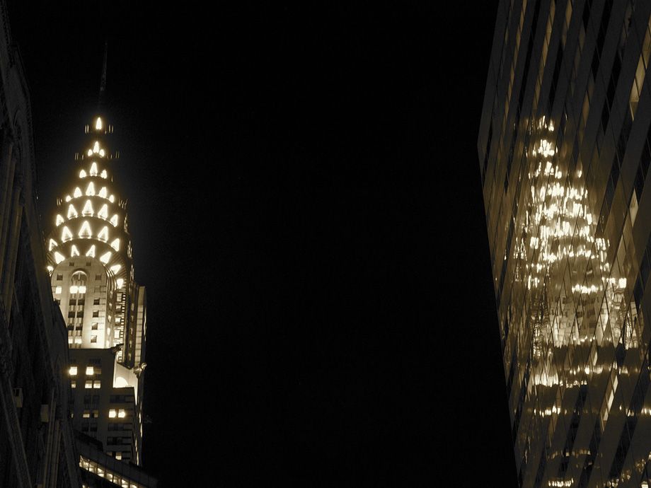 chrysler building  reflection