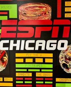 CHICAGO ESPN mural close up