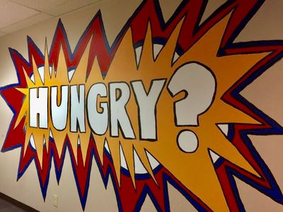 hungry pop art mural