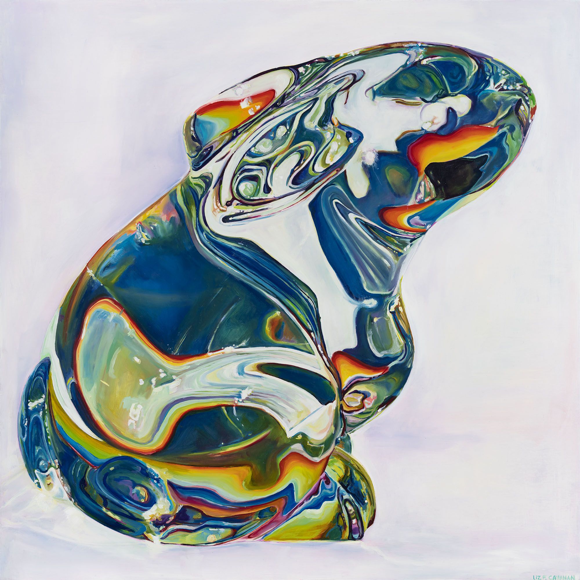 rainbow color art baccarat bunny art