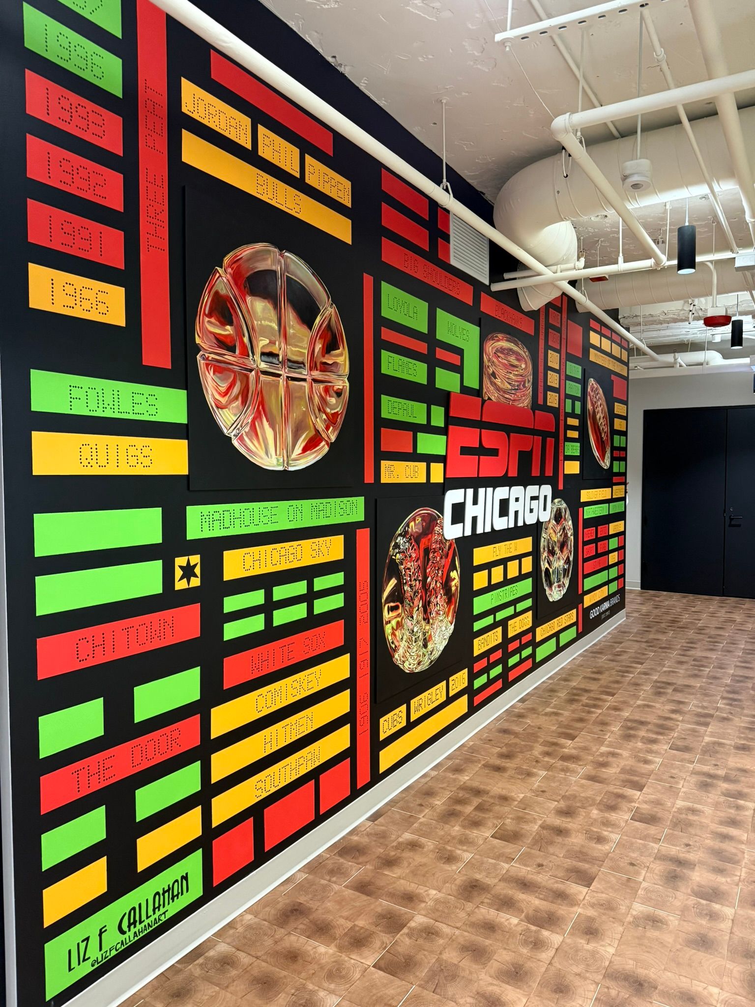ESPN CHICAGO completed mural