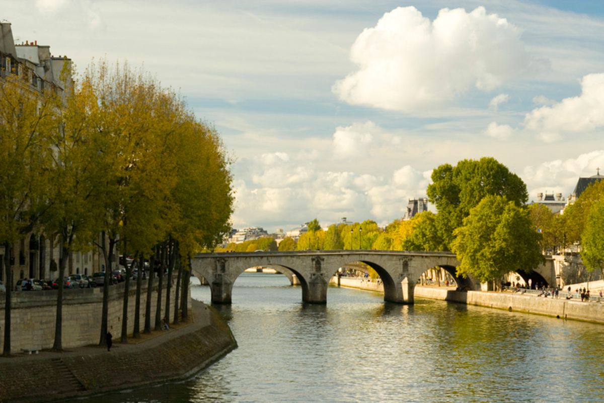 View of Pont-Marie and the Isle Saint-Louis from Pont de Sully, Paris