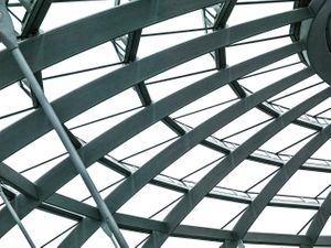 Berlin Reichstag Dome Study 1 Black White Print