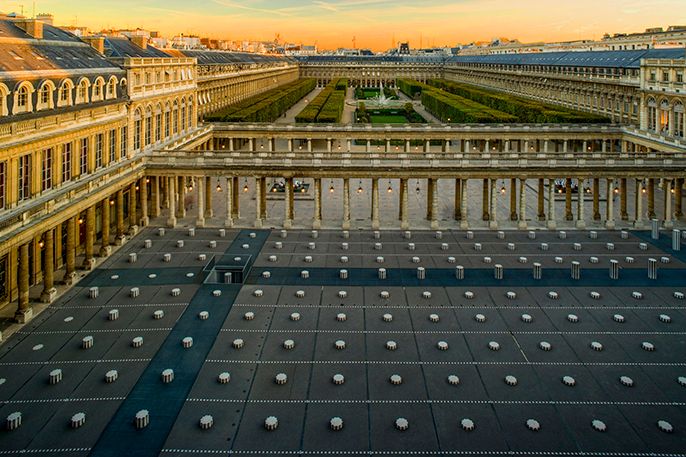 Palais Royal Paris Panoramic Fine Art Print William Curtis Rolf