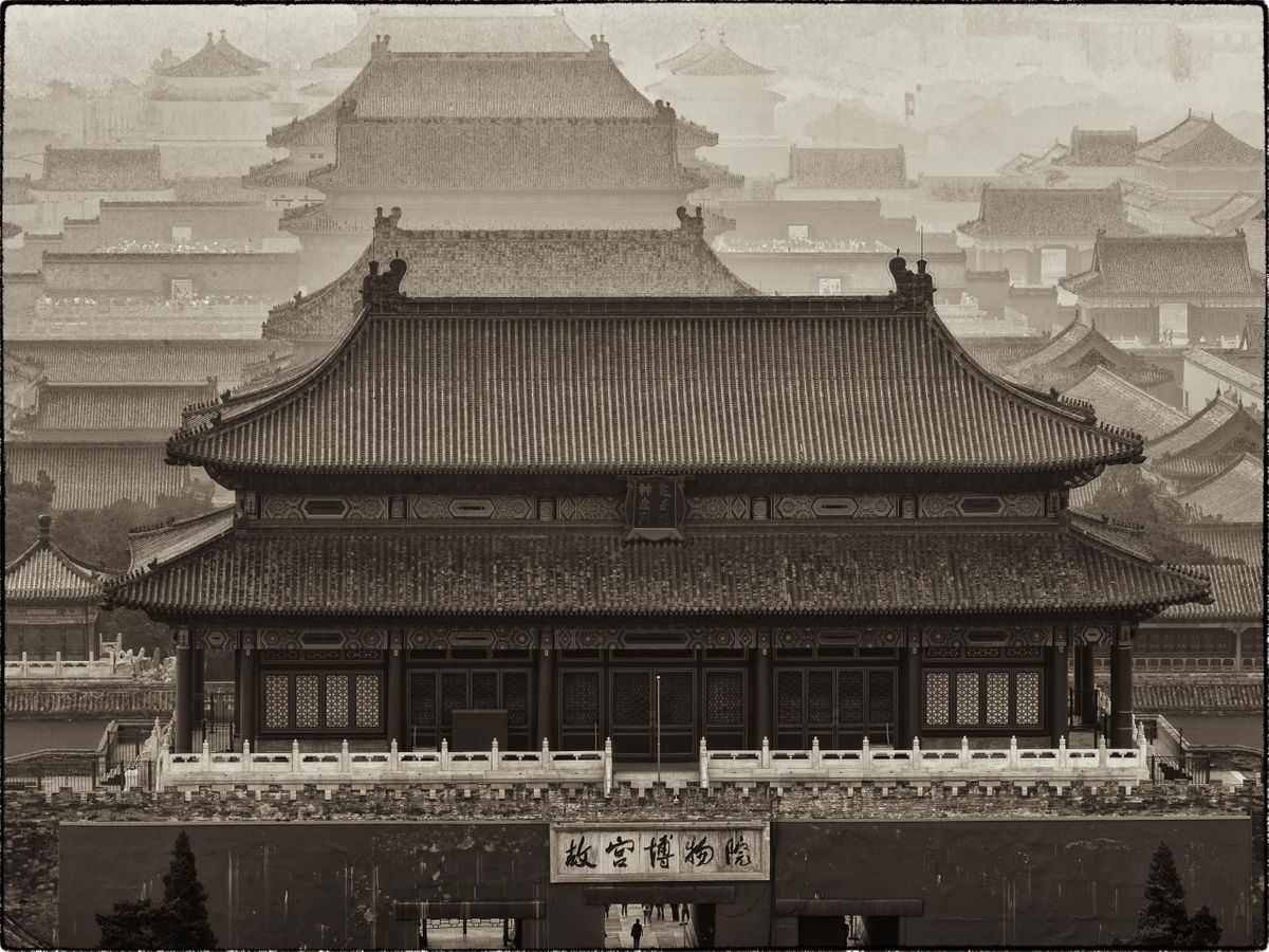 FORBIDDEN CITY TEMPLE ROOFTOPS, BEIJING, CHINA, 2013