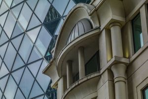 London The Gherkin Historic Contrast Color Print