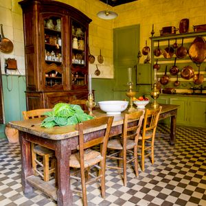 Chateau de Gizeux French Kitchen Still Life Color Print