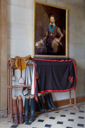 Vertical Aristocrat Portrait and Equestrian Fine Art Print by William Curtis Rolf