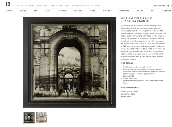 Chantilly Stables Architectural Print — William Curtis Rolf