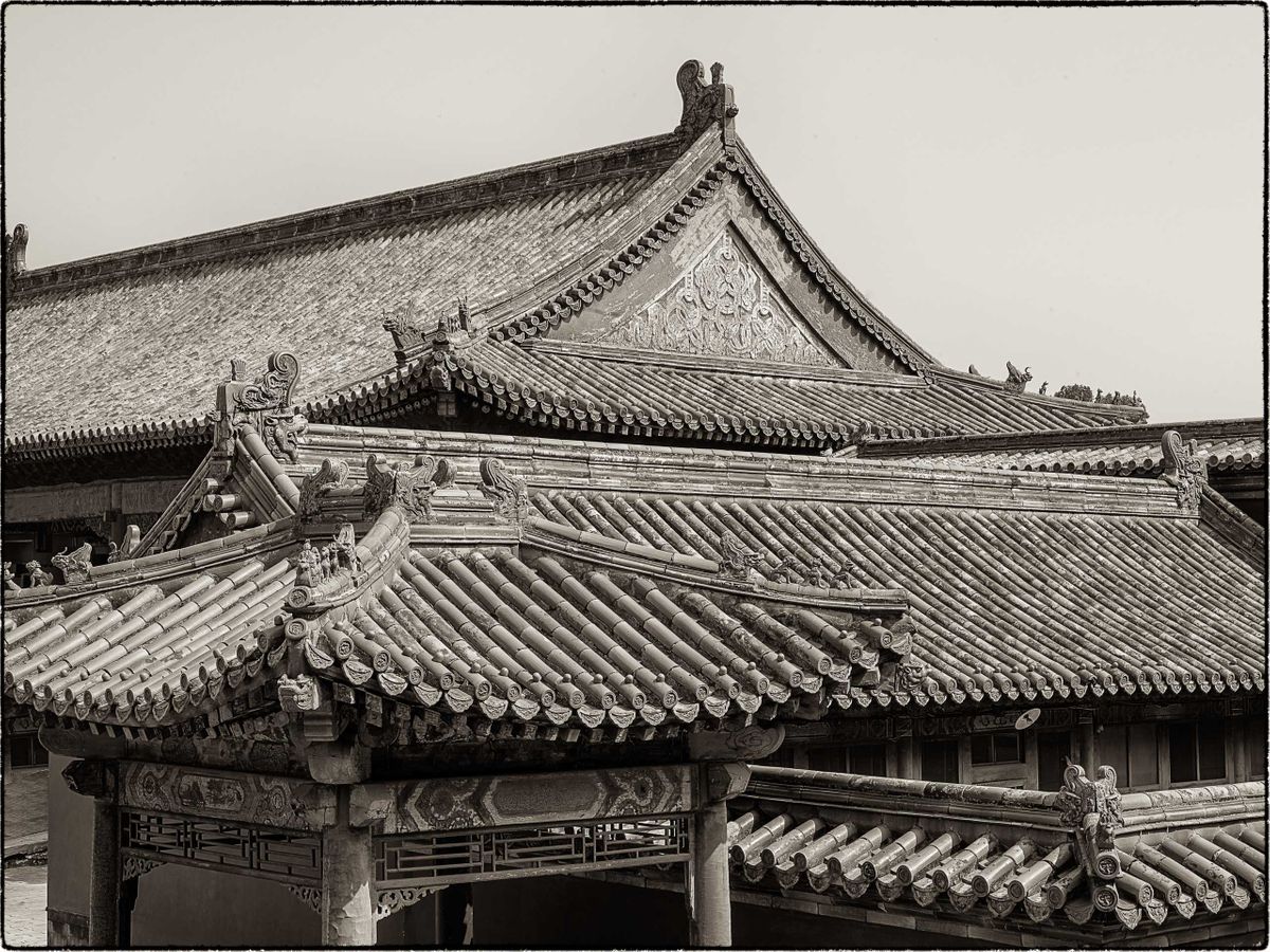 ROOF TILES DETAILS, FORBIDDEN CITY, BEIJING, CHINA, 2013