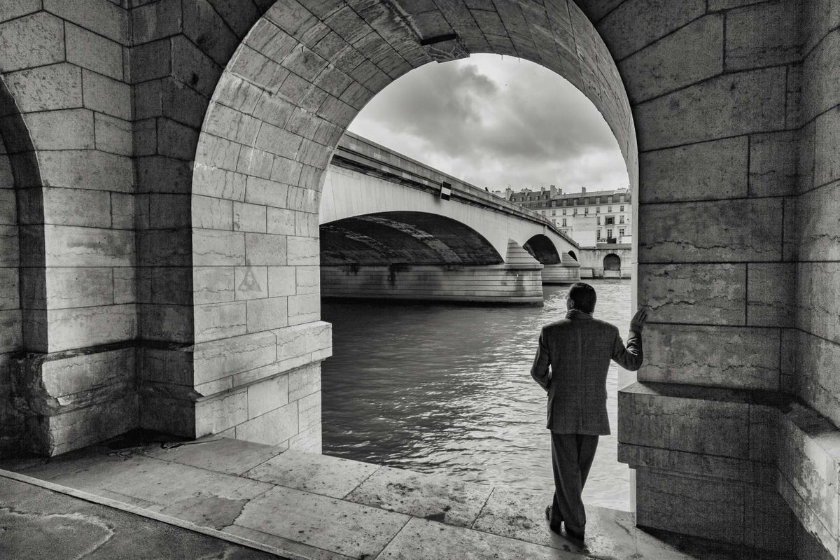 The Quai des Tuileries -the right bank of Seine in Paris, France