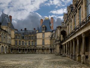 Château de Fontainebleau France Cour Ovale Fine Art Architectural Color Print