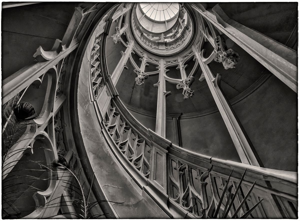 Château de Challain la Potherie Spiral Staircase Print