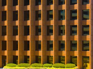 San Francisco Financial District Orange Facade Print