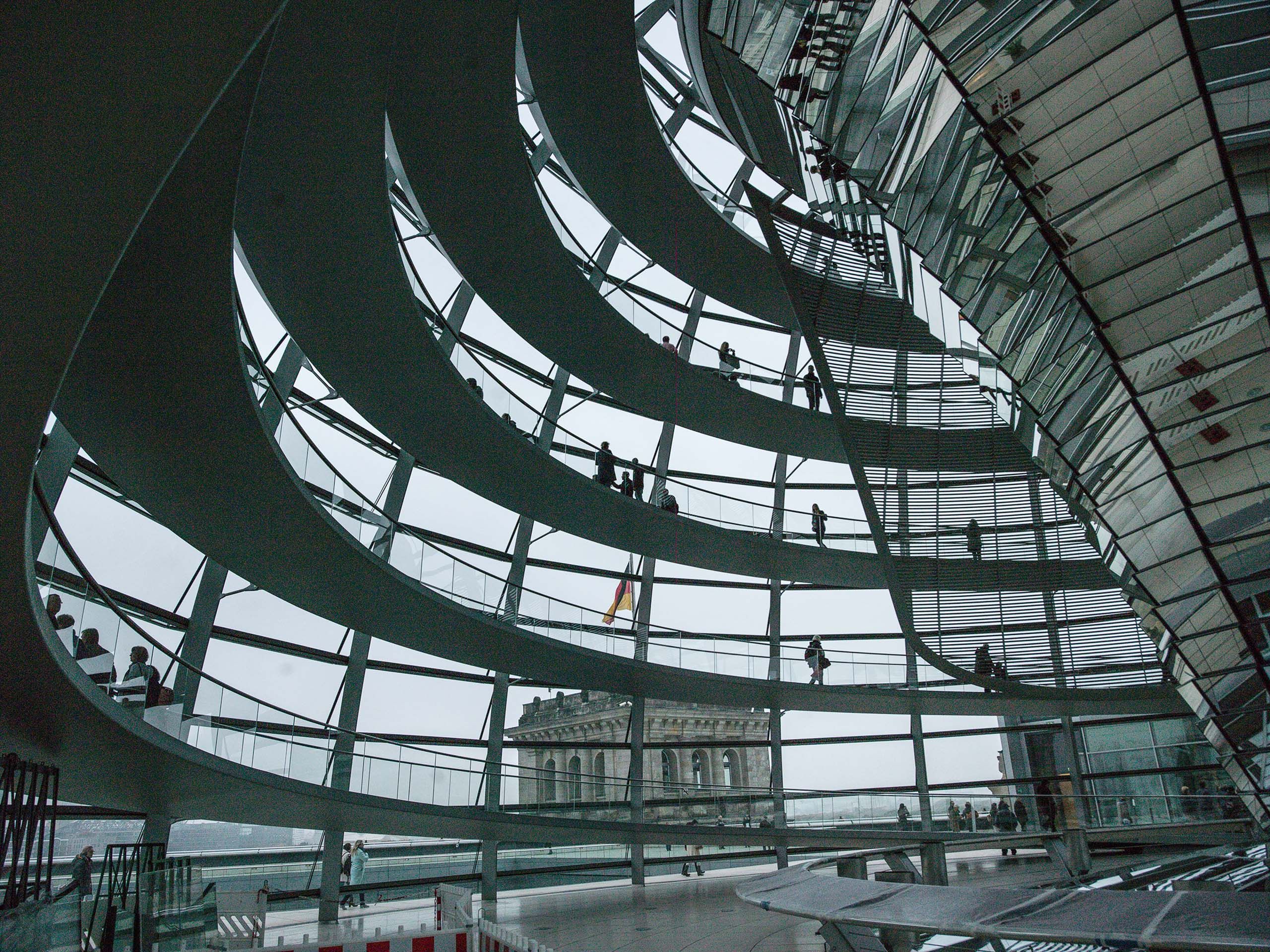 REICHSTAG DOME-NORMAN FOSTER, BERLIN, GERMANY. Study # 2. Image by William Curtis Rolf