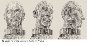 Prague Franz Kafka Kinetic Sculpture David Cerny Print