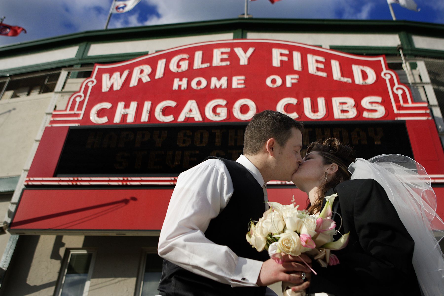 Wrigley Field Bride