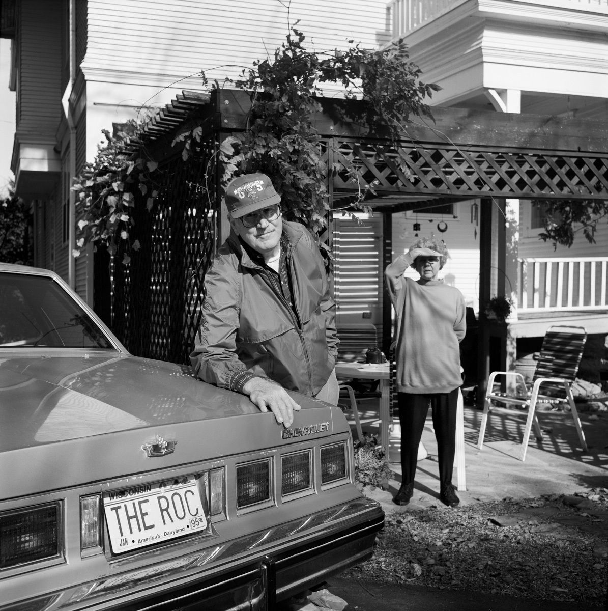 Harry and Audrey Rhyner, backyard, Oshkosh, WI, 1994