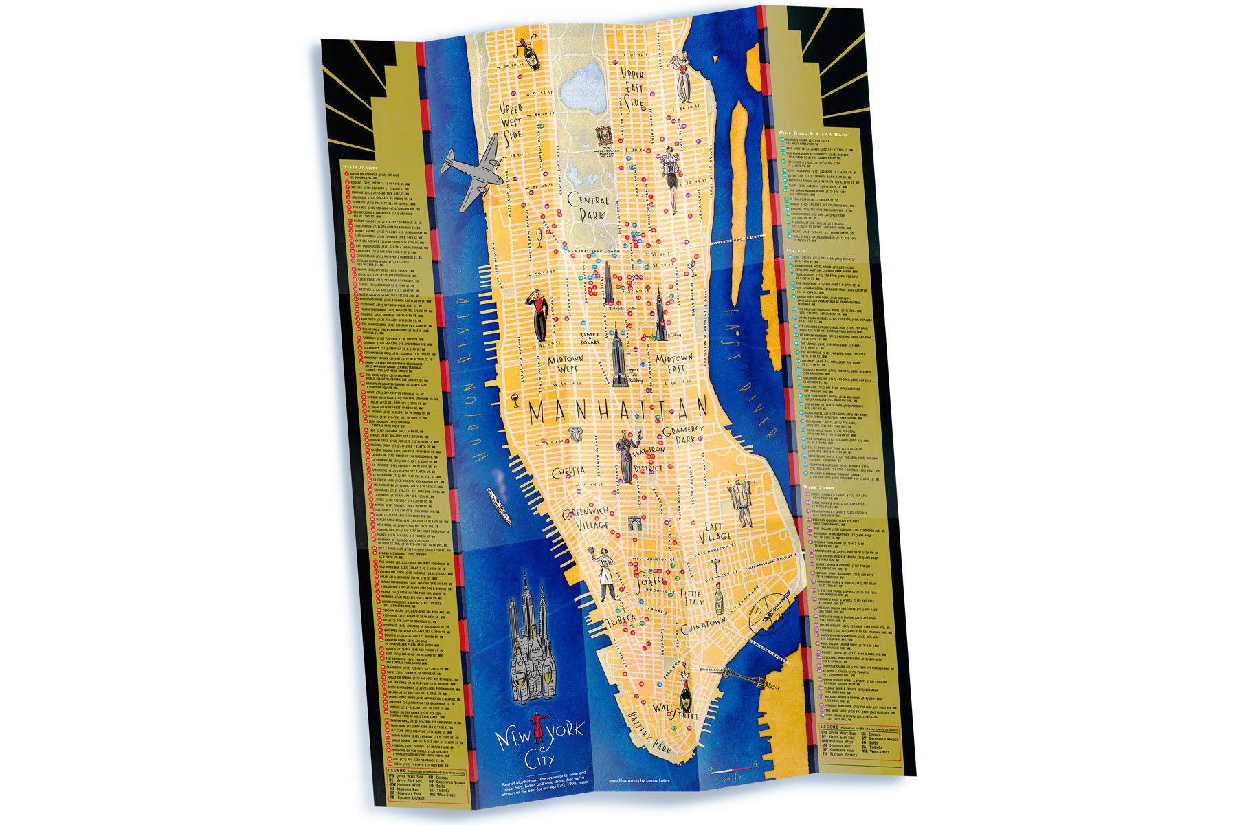 Manhattan Map Illustration © James Laish