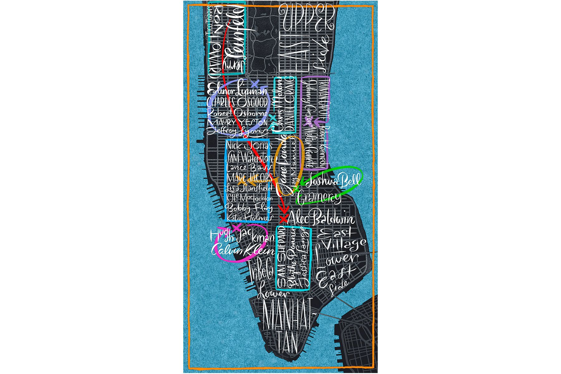 MANHATTAN Map Illustration © James Laish