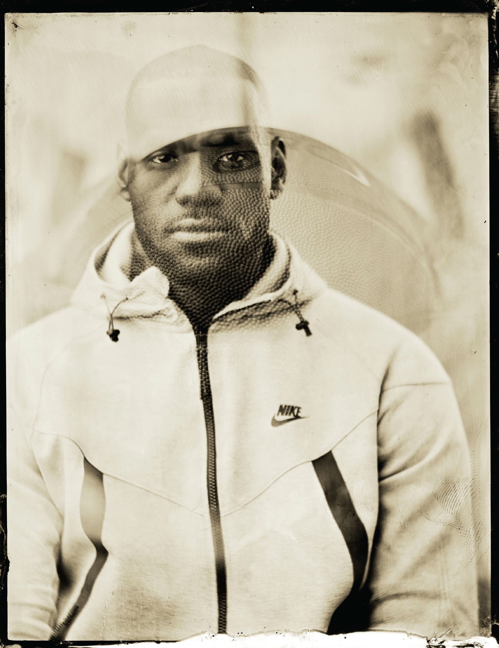 LeBron James tintype