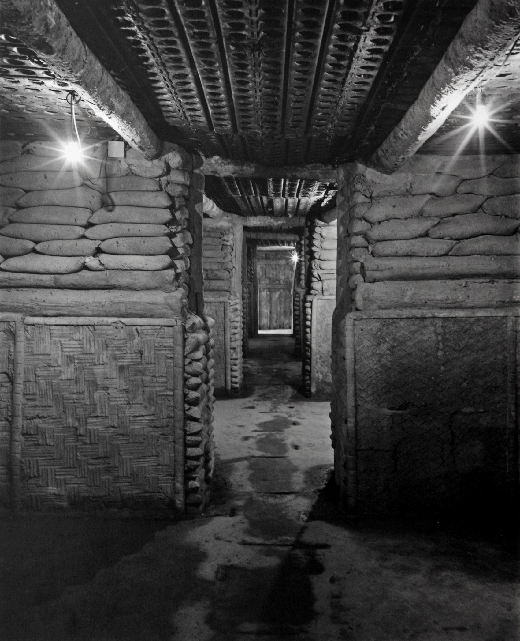 Toned, silver gelatin print from medium format negative and vintage lens. Printed on 11" X 14" archival semi-matt paper. The General'sBunker, Dien Bien Phu