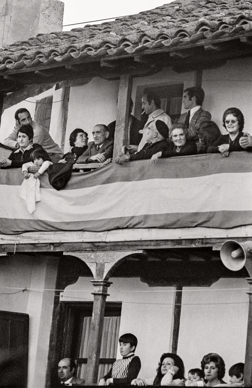 People watching a Bullfight Chinchon, Spain 1974