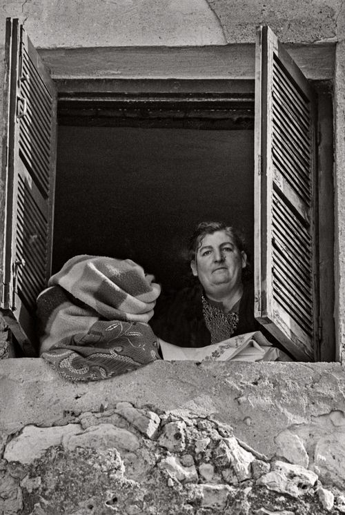 Woman in Window from the 1974 photo essay, 'The Elderly of Spain'